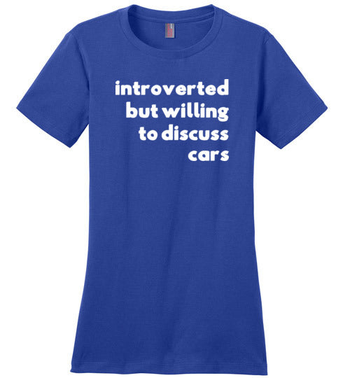 Introverted But Willing To Discuss Cars Canvas