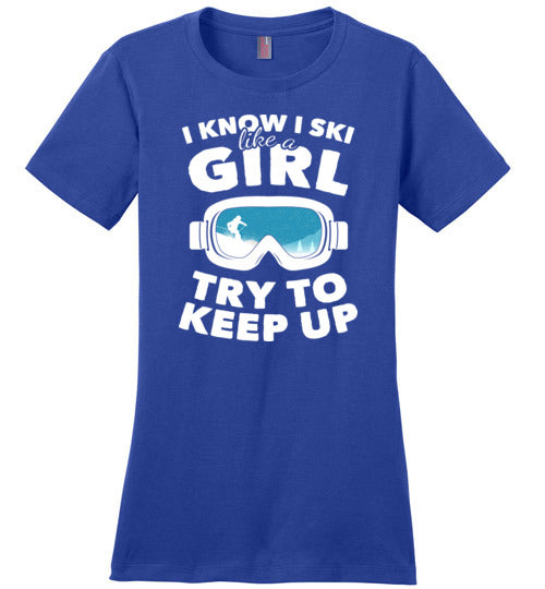 Ski Like A Girl Canvas