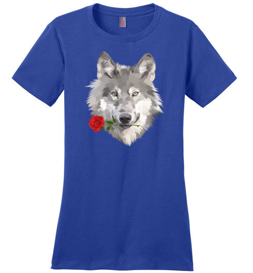 Realistic Wolf Rose Shirt