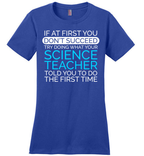 If At First Science Teacher