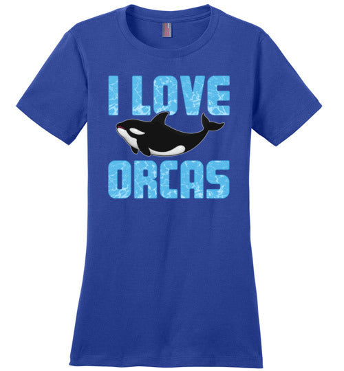 I Love Orcas Canvas