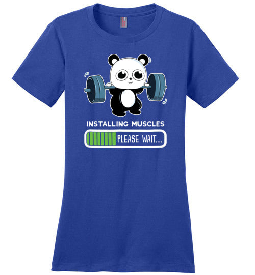 Panda Installing Muscles Gym