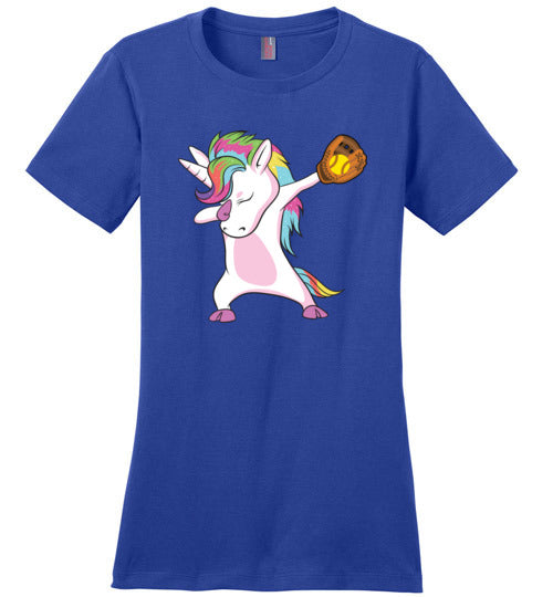 Softball Dabbing Unicorn