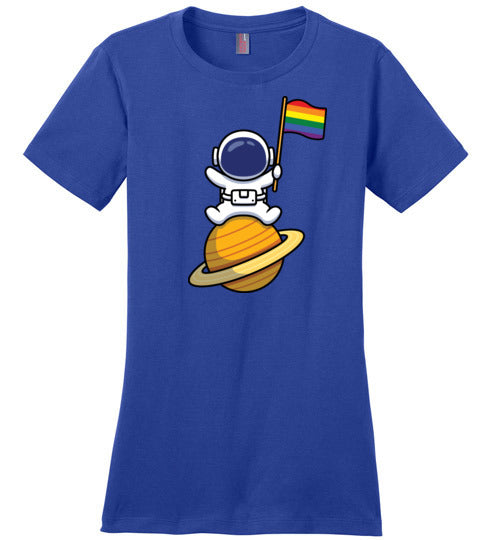 Astronaut LGBT Flag Canvas