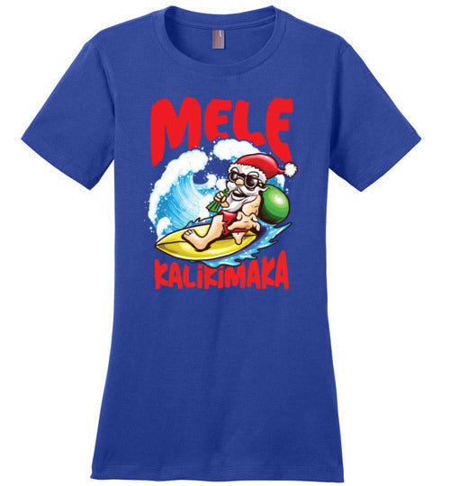 Hawaii Christmas Santa Canvas