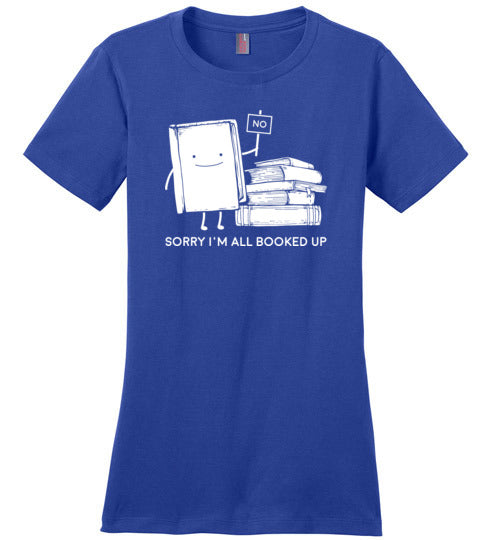 Sorry Booked Up Reading Canvas