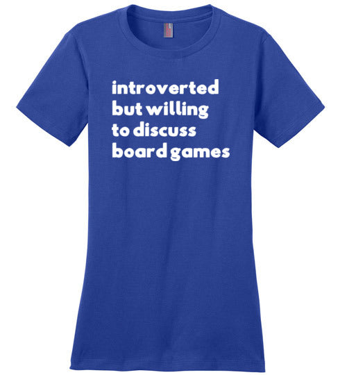 Introverted But Willing To Discuss Board Games Canvas