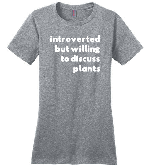 Introverted But Willing To Discuss Plants Canvas
