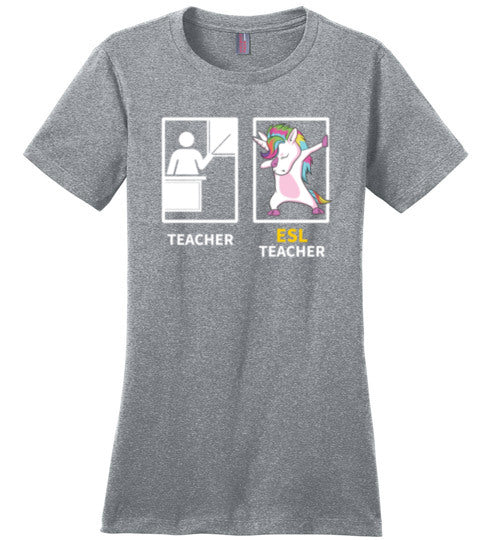 Dabbing Unicorn ESL Teacher Canvas