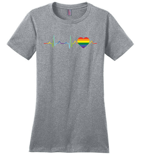 LGBT Color Heartbeat Canvas