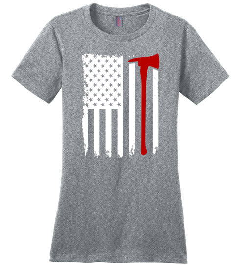 Firefighter American Flag Canvas