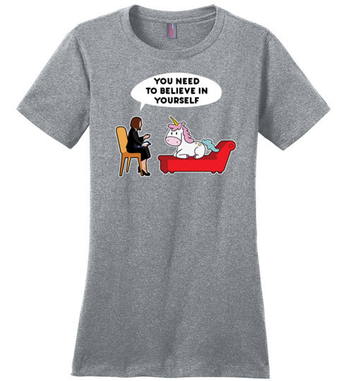 Unicorn Psychologist Believe In Yourself Canvas