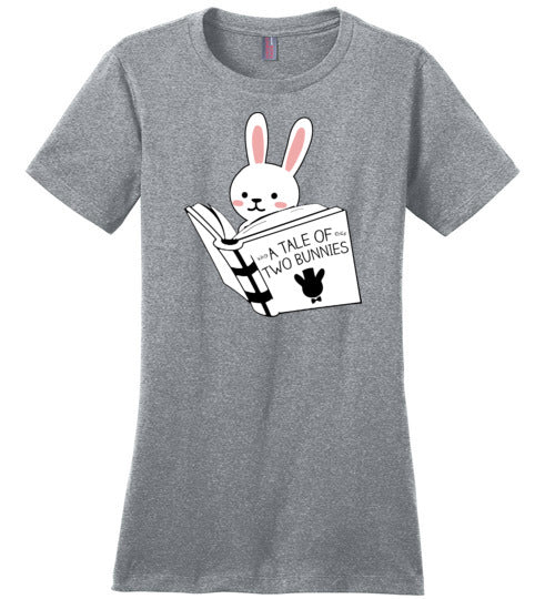 Bunny Reading Tale Of Two Bunnies Canvas