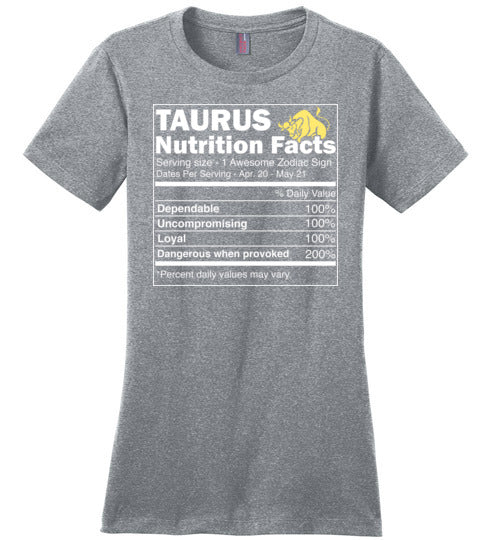 Zodiac Taurus Nutrition Facts