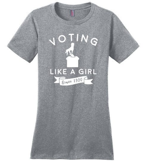 Voting Like a Girl Canvas