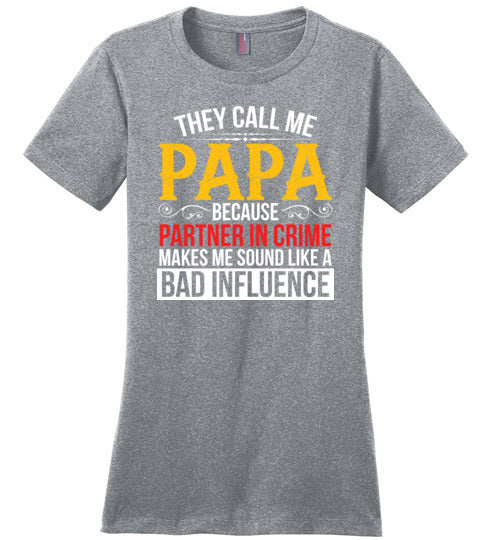 Papa Partner In Crime Canvas