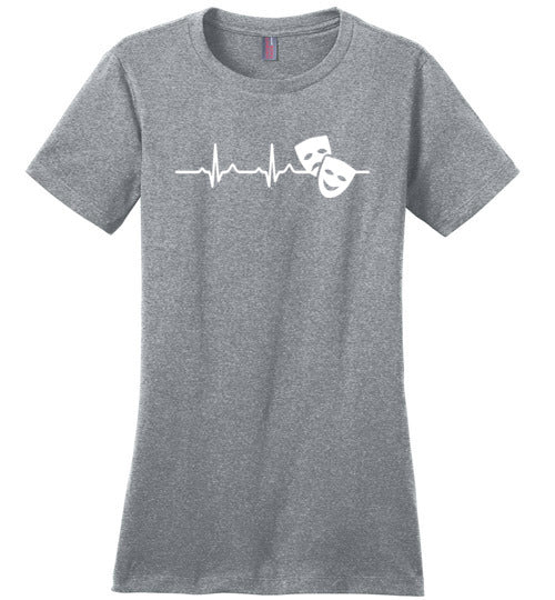 Theater Heartbeat Acting Masks Canvas