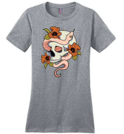 Skull and Snake Canvas