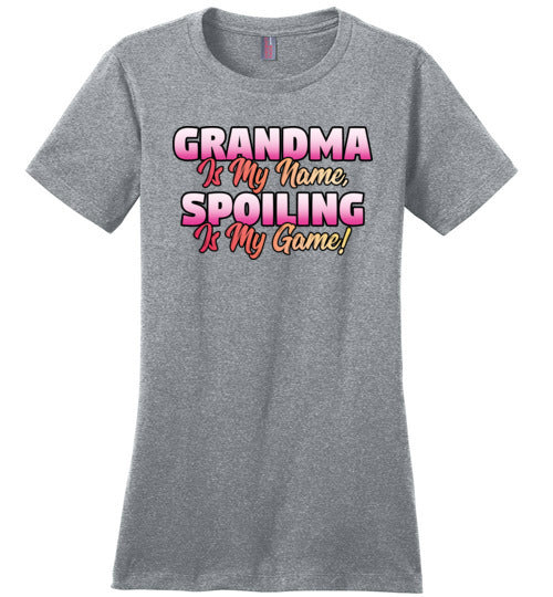 Grandma Is My Name Spoiling Is My Game Canvas