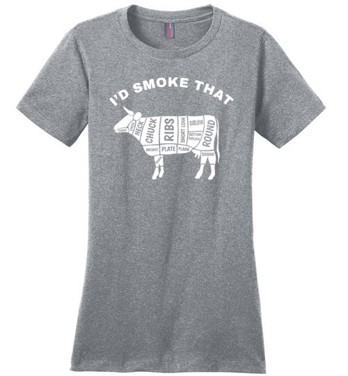 Id Smoke That Beef BBQ Canvas