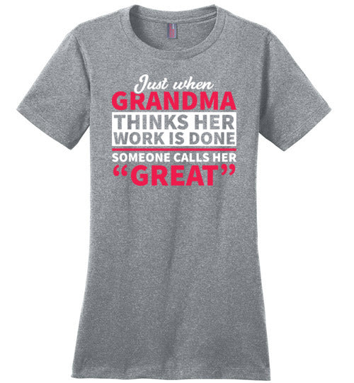 Grandma Call Her Great Work Canvas