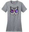 Cat Space Galaxy Glasses Canvas