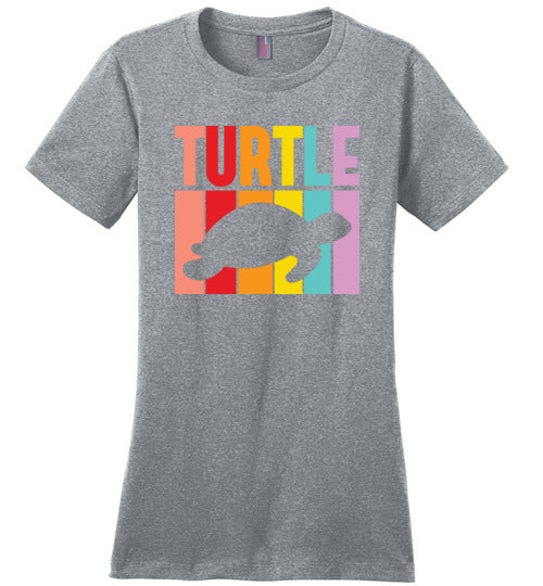 Sea Turtle Retro Canvas