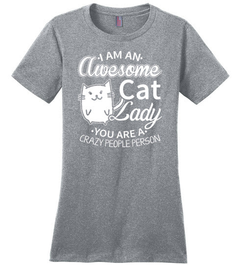 Awesome Cat Lady Canvas