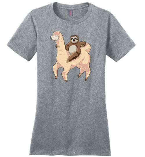 Sloth Riding A Llama Canvas