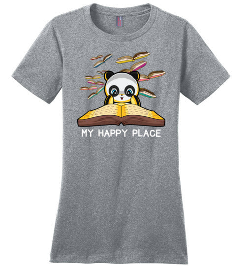 Panda Books Reading My Happy Place Canvas