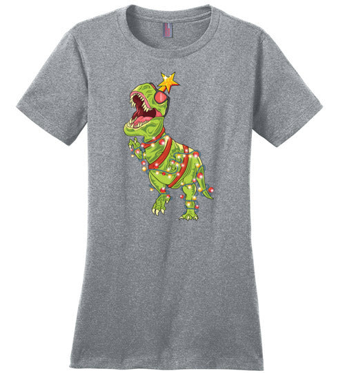 Tree Rex Christmas Canvas