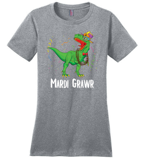 Dinosaur Mardi Grawr Canvas