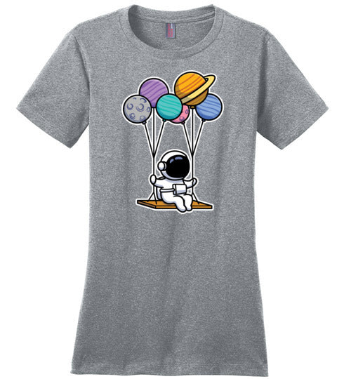 Astronaut Balloon Swing Canvas