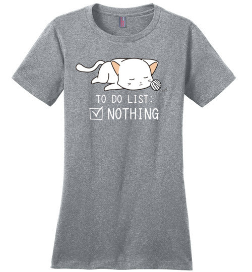 Cat To Do List Nothing Canvas