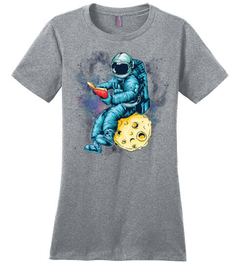 Astronaut Space Reading Book Lover