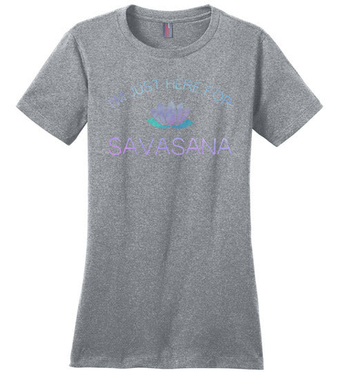 Yoga Just Here For The Savasana Canvas