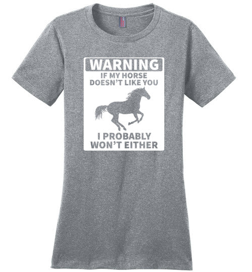 Horse Warning Canvas