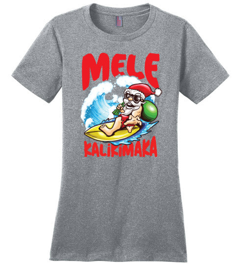 Hawaii Christmas Santa Canvas