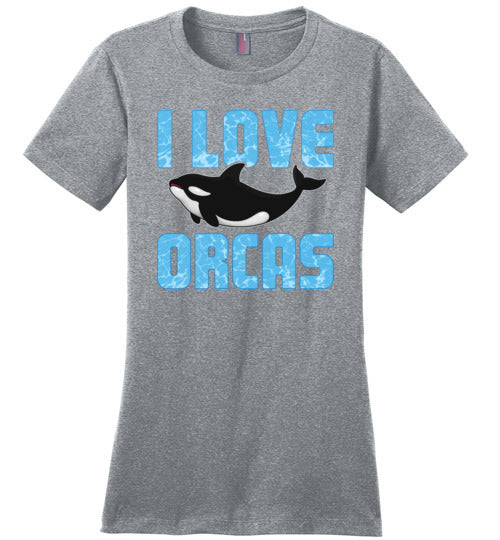 I Love Orcas Canvas