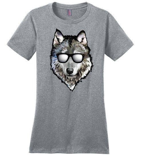 Wolf Wearing Sunglasses