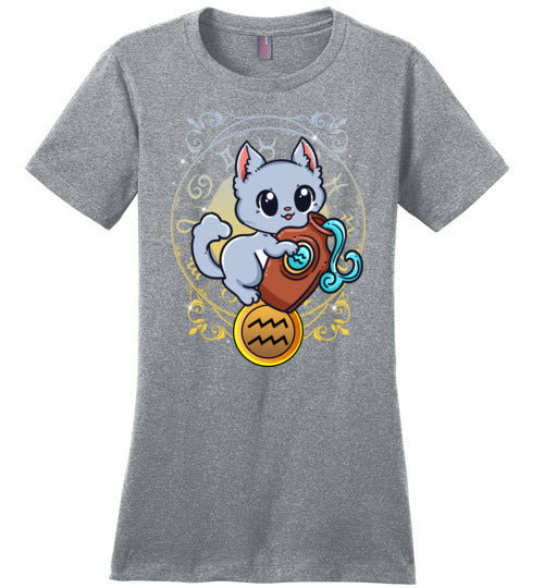 Cat Zodiac Aquarius Canvas