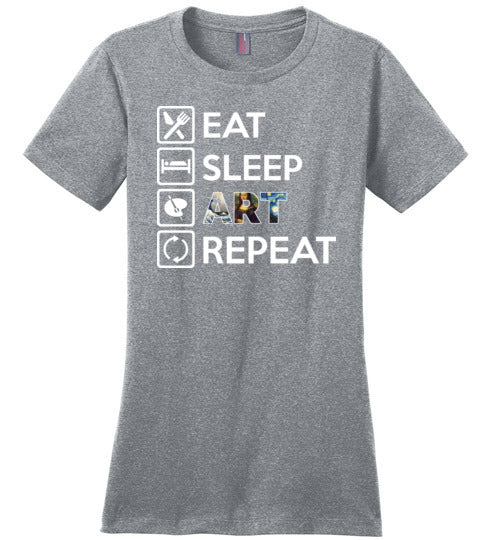 Eat Sleep Art Repeat Canvas