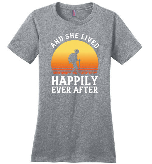 Hiking She Lived Happily Ever After Canvas