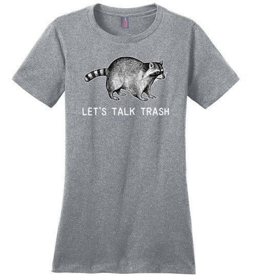 Raccoon Talk Trash Canvas