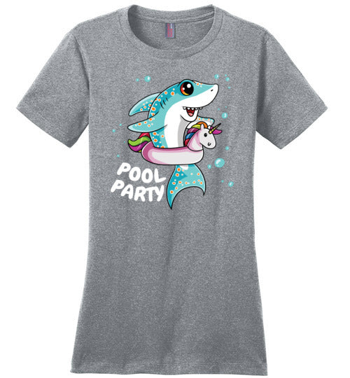 Shark Pool Party Canvas