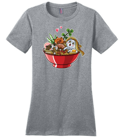 Kawaii Ramen Noodles Cats Canvas