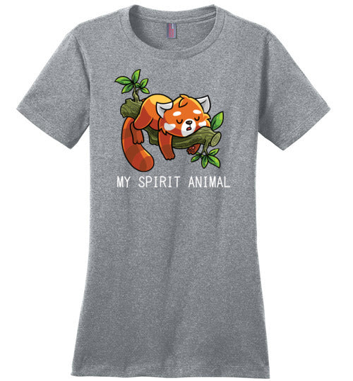 Lazy Red Panda Spirit Animal Canvas