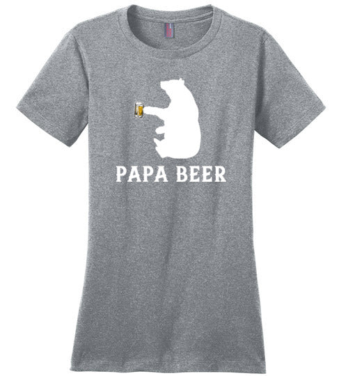 Papa Beer Bear Canvas