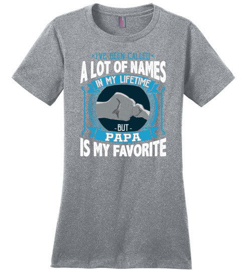 Called Names Papa Favorite Canvas