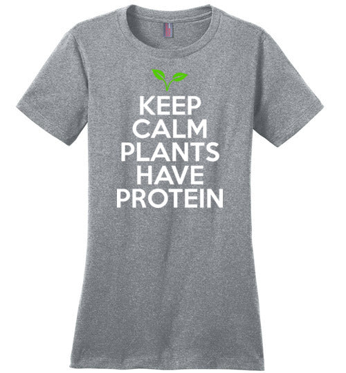 Keep Calm Plants Have Protein Canvas